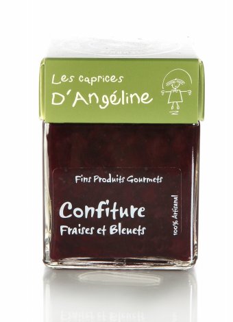 Confiture de fraises et bleuets